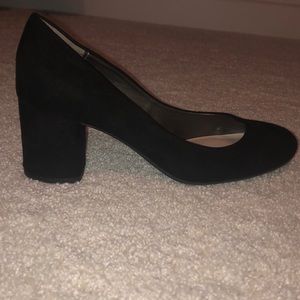 Black block heels never worn accepting offers